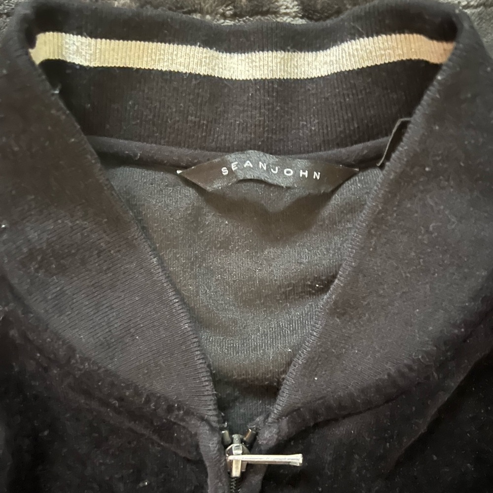 Velour Sean John Black Jacket